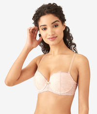 Lace Encounter Contour Bra: Rose Smoke