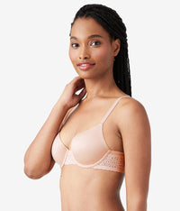 Future Foundation T-Shirt Bra with Lace: Rose Smoke