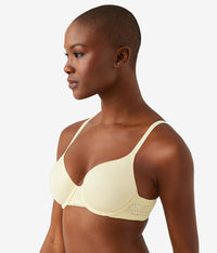 Future Foundation T-Shirt Bra with Lace: Pastel Yellow