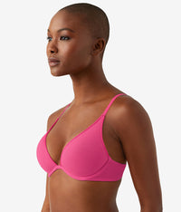 Cotton To A Tee Plunge T-Shirt Bra: Raspberry Sorbet