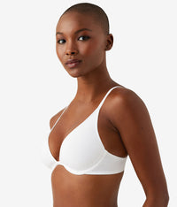 Cotton To A Tee Plunge T-Shirt Bra: White