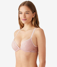 Shadow Scene Front Close Push Up Bra: Blush Pink