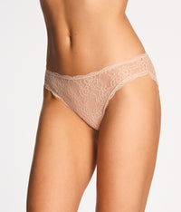 Effortlessly Lace Hi Leg: Au Natural