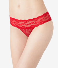 Lace Kiss Bikini: Crimson Red