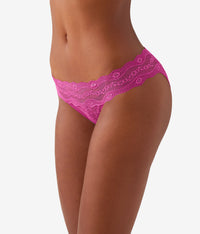 Lace Kiss Bikini: Fuchsia Red