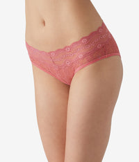 Lace Kiss Hipster: Slate Rose