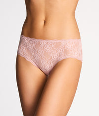 Effortlessly Lace Hipster: Blush Pink