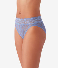 Lace Kiss Hi-Leg: Country Blue