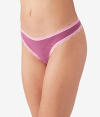 Inspired Eyelet Thong: Raspberry Coulis