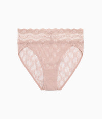 Lace Kiss Hi-Leg: Rose Smoke