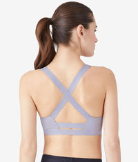 b.active Sport Crop: Lilac Gray