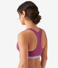 b.active Racerback Sport Bralette: Raspberry Coulis