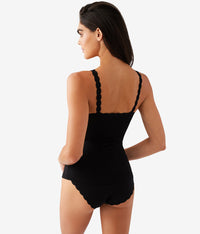 Inspired Eyelet Shelf Bra Cami: Night