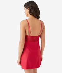 No Strings Attached Chemise: Crimson Red