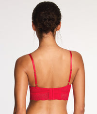 Untamed Demi Longline Bra: Lipstick Red