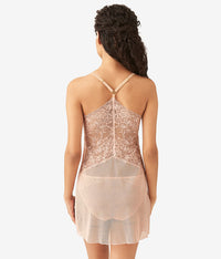 Lace Encounter Chemise: Rose Smoke