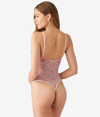Shadow Scene Bodysuit: Blush Pink