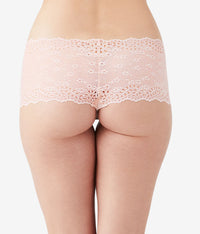 Inspired Eyelet Boyshort: Rose Smoke