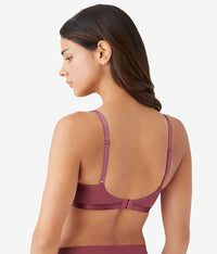 Nearly Nothing Plunge Underwire Bra: Maroon