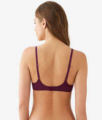 Cotton To A Tee Scoop Underwire Bra: Potent Purple