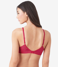 Future Foundation Wire Free T-Shirt Bra with Lace: Bright Rose