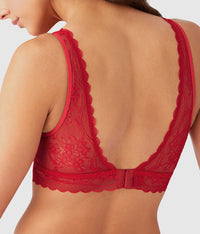 No Strings Attached Bralette: Crimson Red