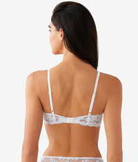 Feeling Famous Balconette Contour Bra: White/Frozen Fjord
