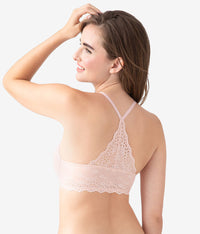 Inspired Eyelet Front Close T-Shirt Bra: Rose Smoke