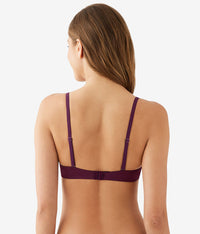 Cotton To A Tee Plunge T-Shirt Bra: Potent Purple