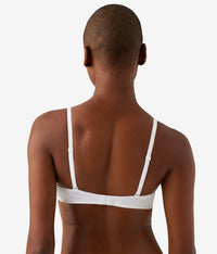 Cotton To A Tee Plunge T-Shirt Bra: White