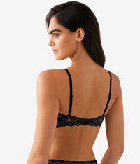 Feeling Famous Wire Free Push Up Bra: Night/Angel Wing