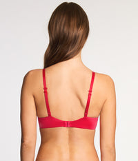 Future Foundation Wire Free T-Shirt Bra: Lipstick Red