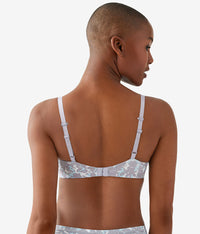 Future Foundation Wire Free T-Shirt Bra: Dream Blue/Gray Camouflage