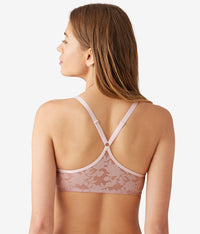 Shadow Scene Front Close Push Up Bra: Blush Pink