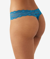 Lace Kiss Thong: Faience