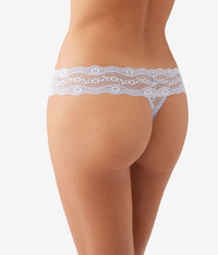 Lace Kiss Thong: Heather