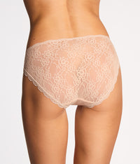 Effortlessly Lace Hi Leg: Au Natural