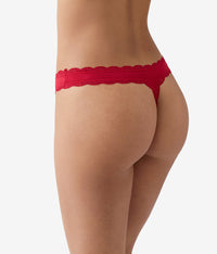 Inspired Eyelet Thong: Chili Pepper Red
