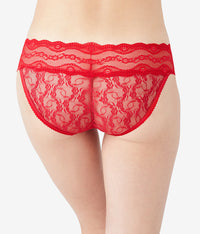 Lace Kiss Bikini: Crimson Red