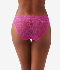 Lace Kiss Bikini: Fuchsia Red
