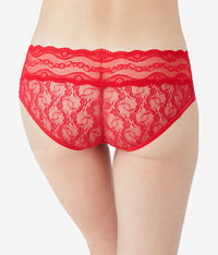 Lace Kiss Hipster: Crimson Red