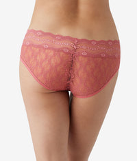 Lace Kiss Hipster: Slate Rose