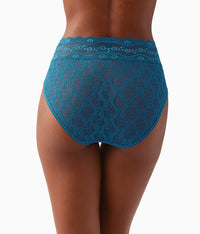 Lace Kiss Hi-Leg: Moroccan Blue