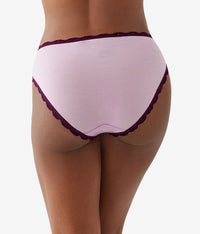 Inspired Eyelet Hi-Leg: Dawn Pink