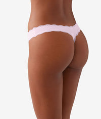 Inspired Eyelet Thong: Pink-A-Boo
