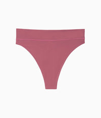 Nearly Nothing Hi-Waist Thong: Maroon