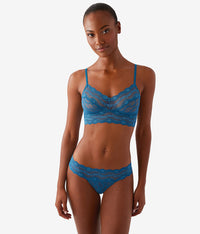Lace Kiss Bralette: Moroccan Blue