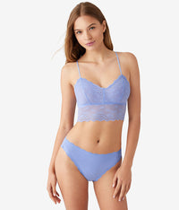Inspired Eyelet Bralette: Pale Iris