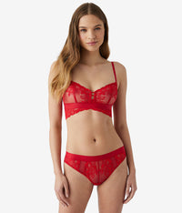 Opening Act Bralette: Haute Red