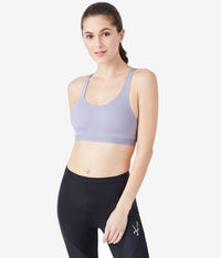 b.active Sport Crop: Lilac Gray